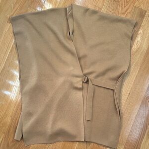 LOFT Camel Knit Wrap Vest